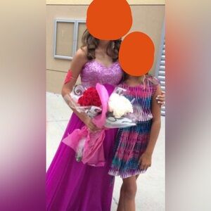 Magenta prom dress